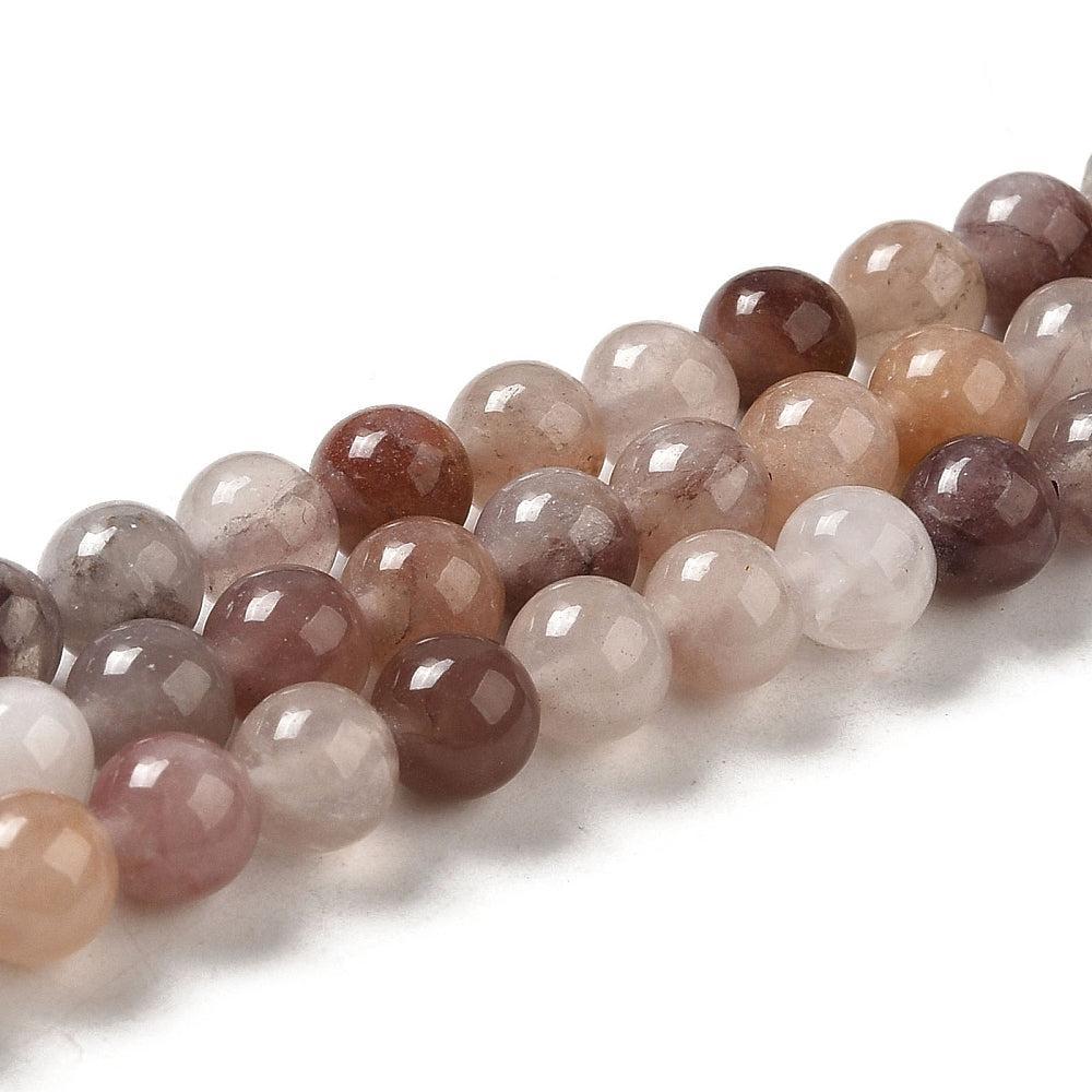 Edelsteen Kralen Aardbei Kwarts Rond Roze 4mm - 20 stuks-Kralen-Kraaltjes van Renate