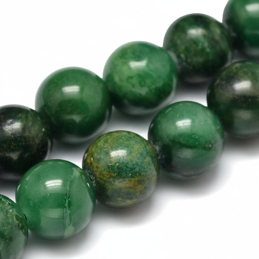 Edelsteen Kralen Afrikaanse Jade Rond Groen 4mm - 20 stuks-Kralen-Kraaltjes van Renate