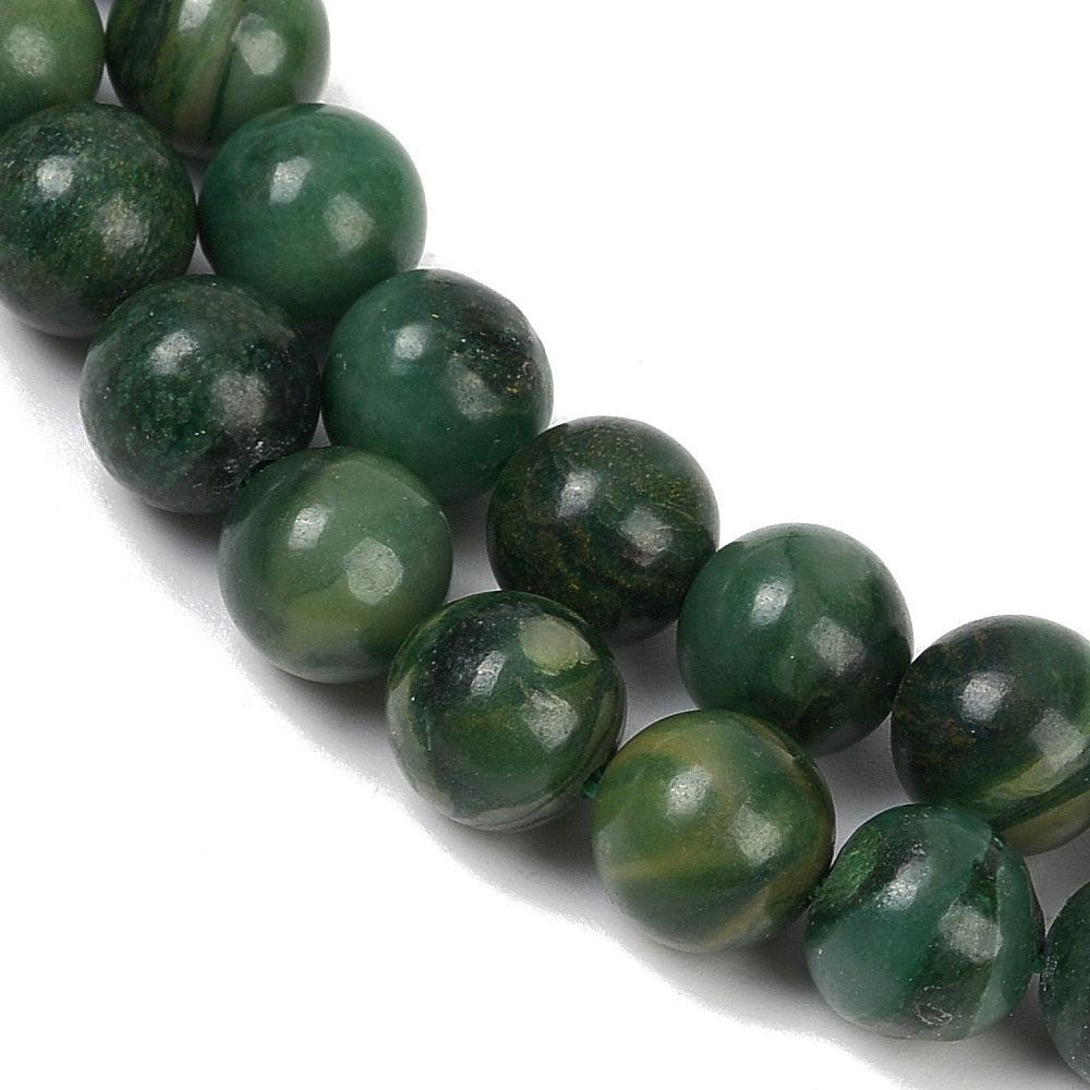 Edelsteen Kralen Afrikaanse Jade Rond Groen 4mm - 20 stuks-Kralen-Kraaltjes van Renate
