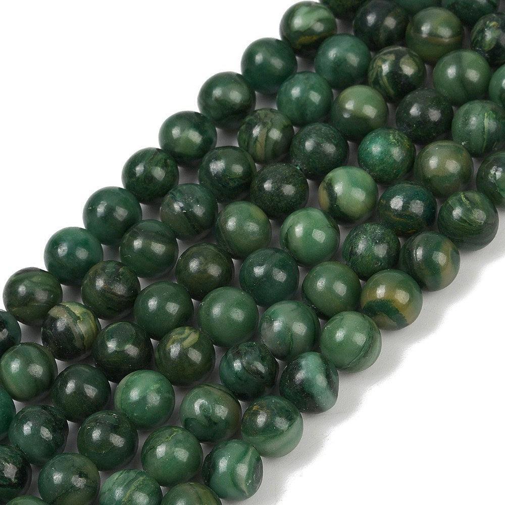Edelsteen Kralen Afrikaanse Jade Rond Groen 4mm - 20 stuks-Kralen-Kraaltjes van Renate