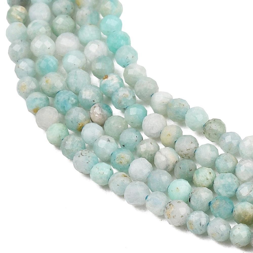 Edelsteen Kralen Amazoniet 3mm - 50 stuks-Kralen-Kraaltjes van Renate