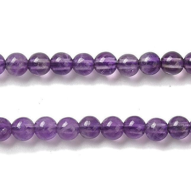 Edelsteen Kralen Amethist Rond Paars 3mm - 20 stuks-Kralen-Kraaltjes van Renate