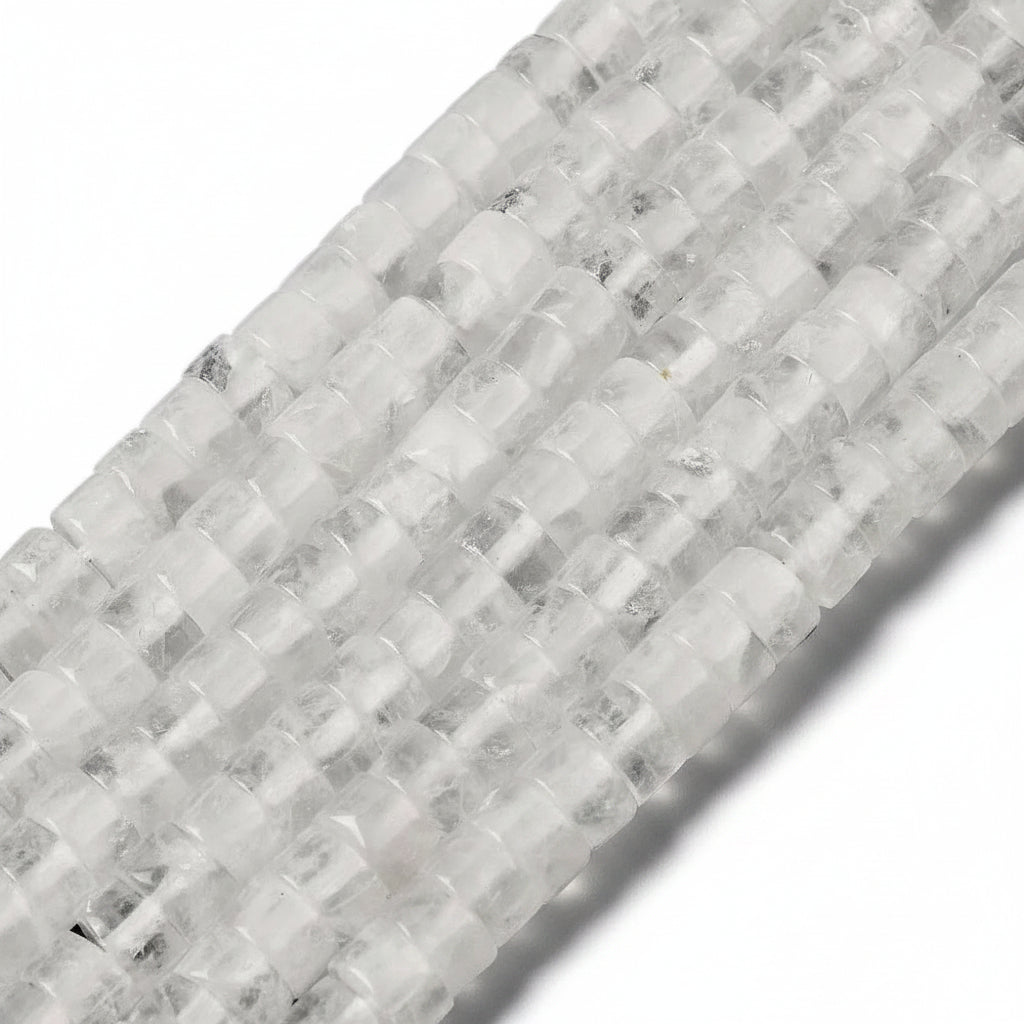 Edelsteen Kralen Bergkristal Disc 6x3.5mm - 18 stuks-Kralen-Kraaltjes van Renate