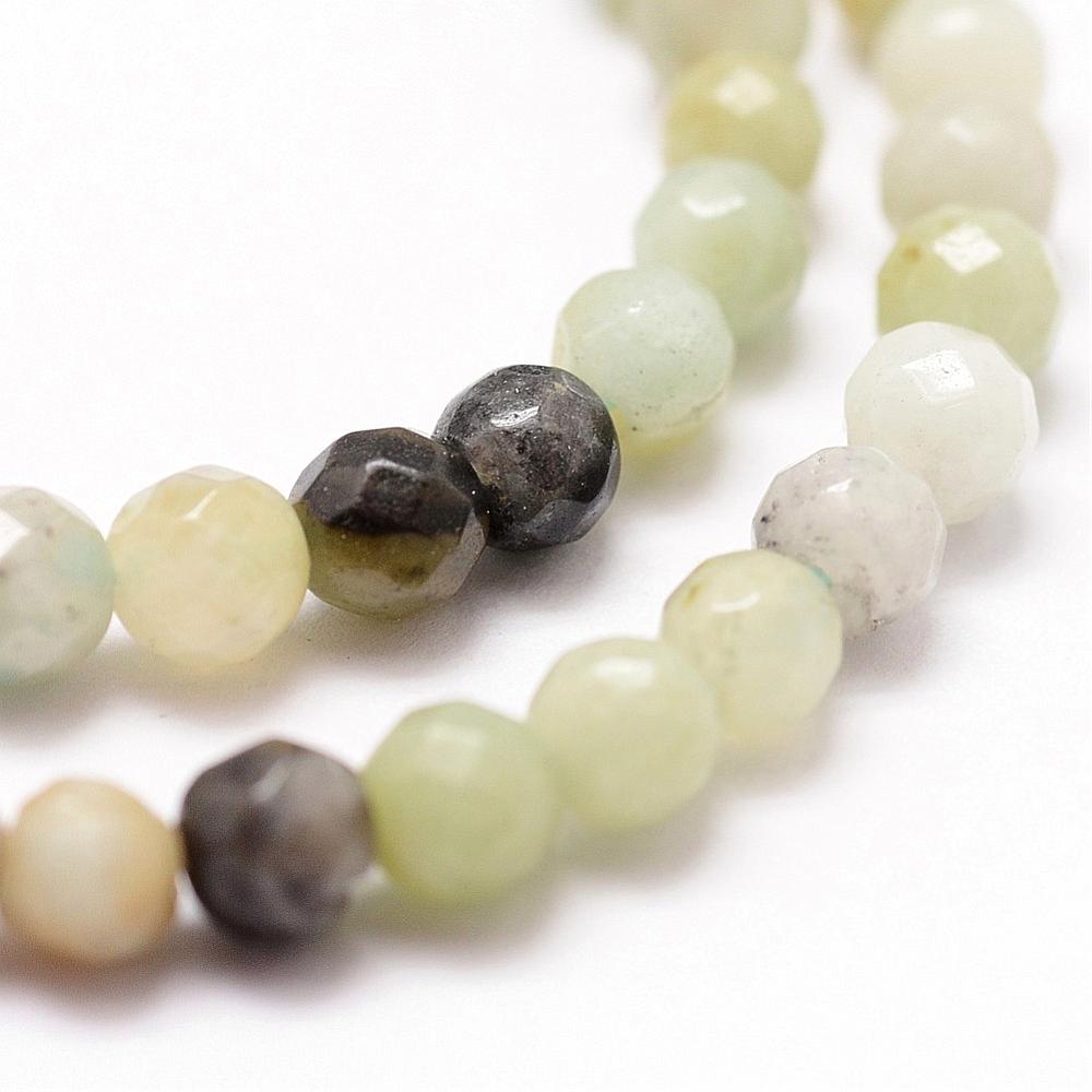 Edelsteen Kralen Bloem Amazoniet 4mm - 30 stuks-Kralen-Kraaltjes van Renate