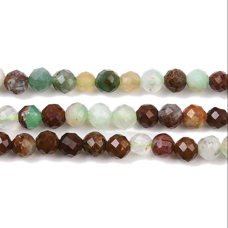 Edelsteen Kralen Chalcedoon Rond Kokosbruin 3mm - per streng (± 134 stuks)-Kralen-Kraaltjes van Renate