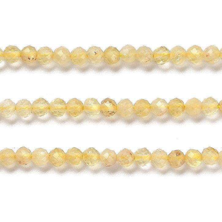 Edelsteen Kralen Citrien Rond 2mm - per streng (± 174 stuks)-Kralen-Kraaltjes van Renate