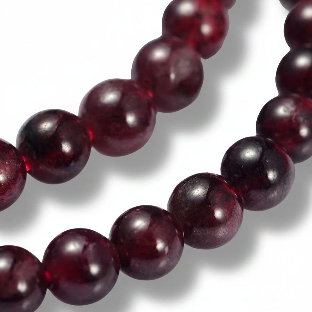 Edelsteen Kralen Granaat Rond Rood 4mm - 20 stuks-Kralen-Kraaltjes van Renate