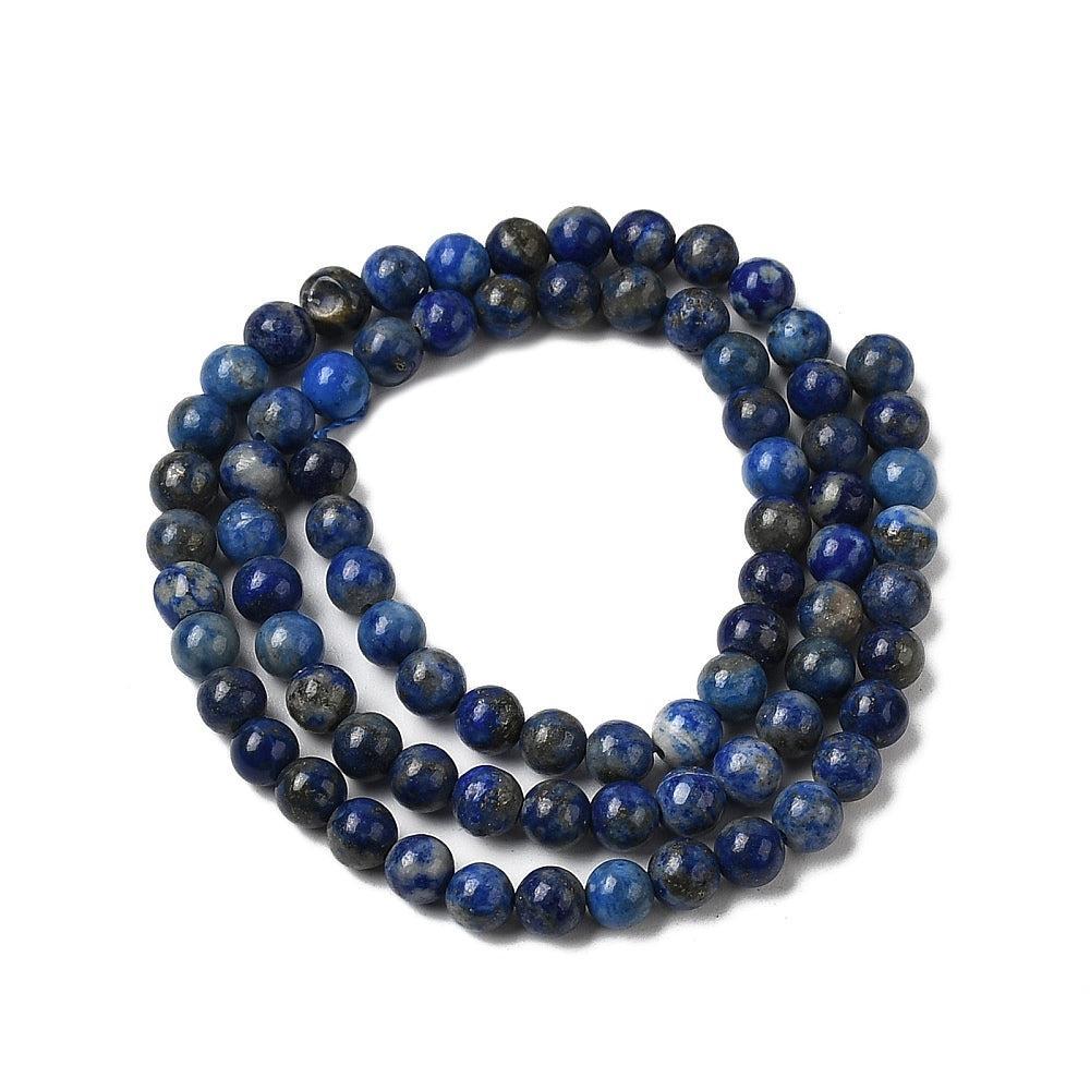 Edelsteen Kralen Lapis Lazuli Rond 5mm - per streng (± 134 stuks)-Kralen-Kraaltjes van Renate