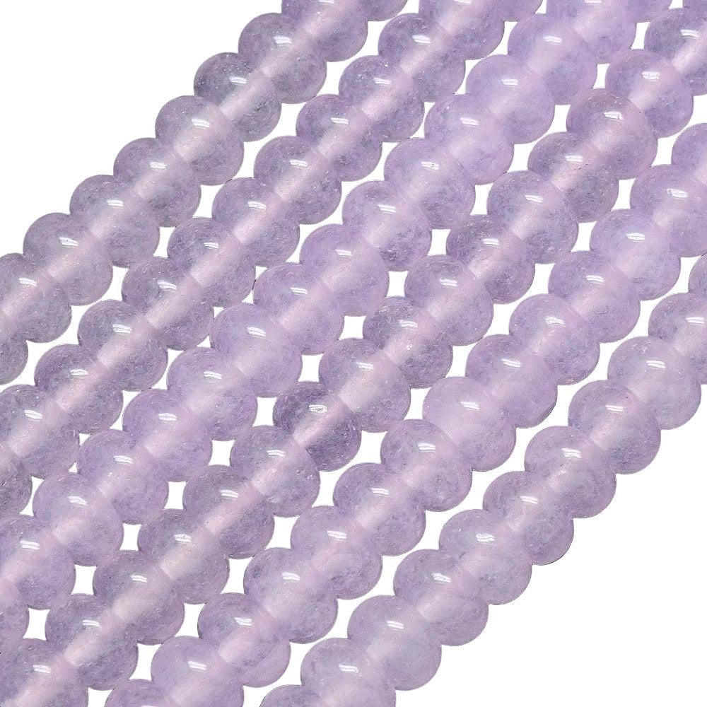 Edelsteen Kralen Malaysia Jade Rondelle Roze 8.0mm - 19 stuks-Kraaltjes van Renate