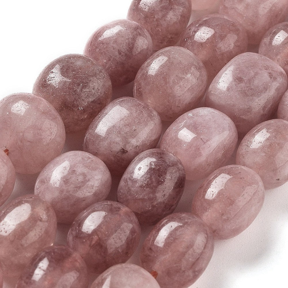 Edelsteen Kralen Maleisische Jade Ovaal Roodbruin 11mm - per stuk