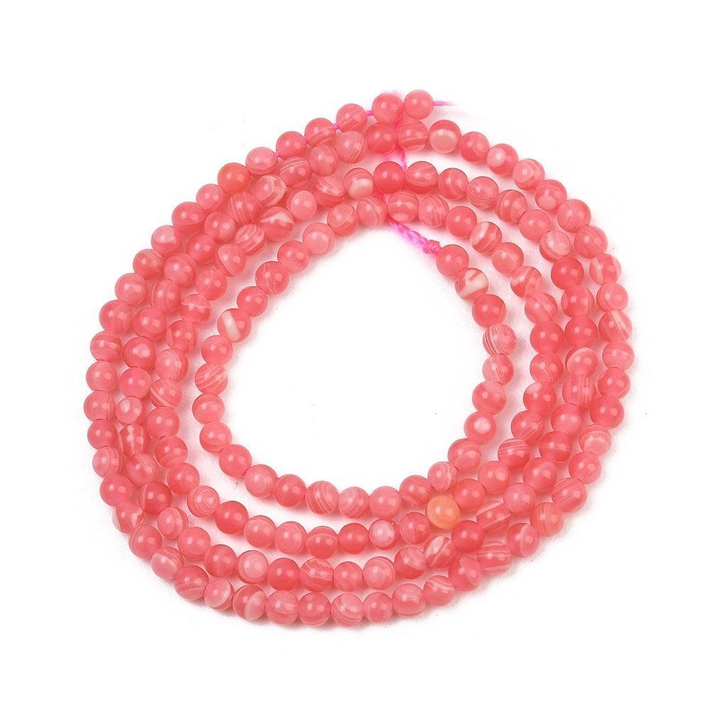 Edelsteen Kralen Rhodochrosiet Rond 2mm - per streng (± 162 stuks)-Kralen-Kraaltjes van Renate