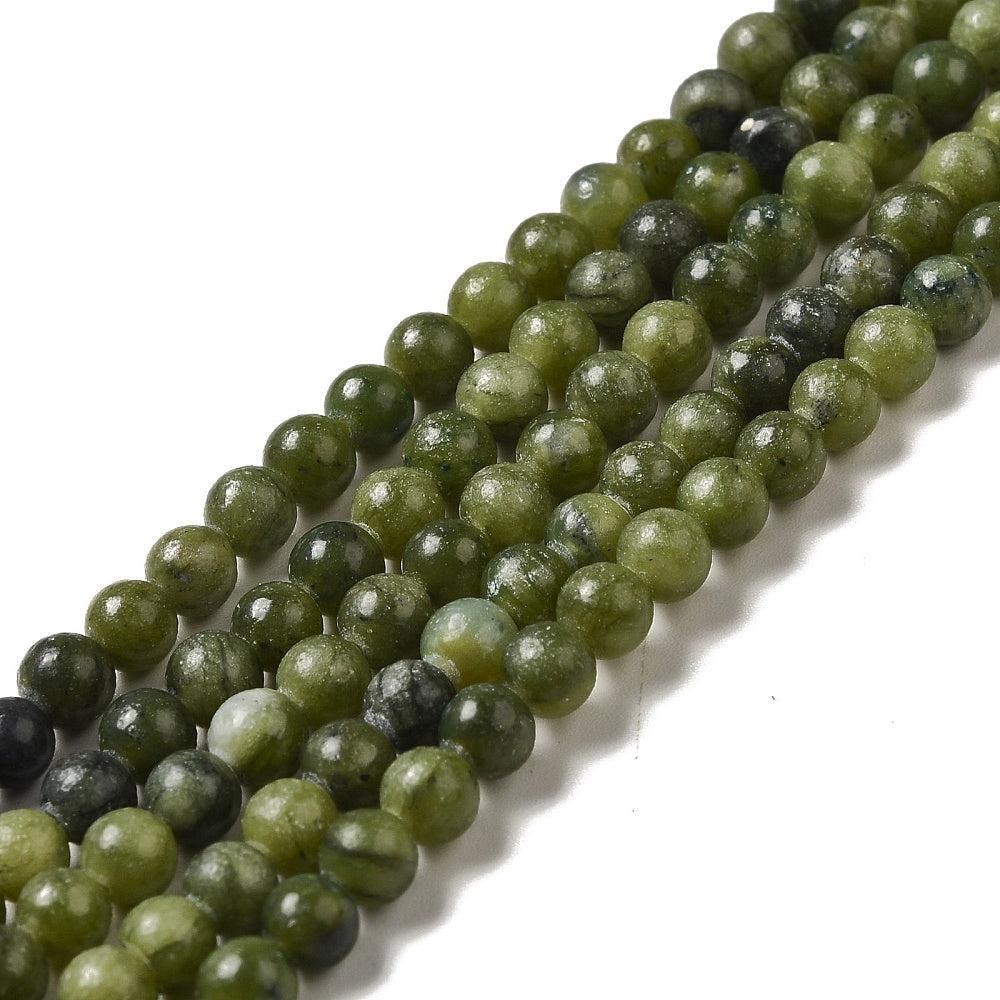 Edelsteen Kralen Taiwan Jade Rond Donkergroen 4mm - 20 stuks-Kralen-Kraaltjes van Renate
