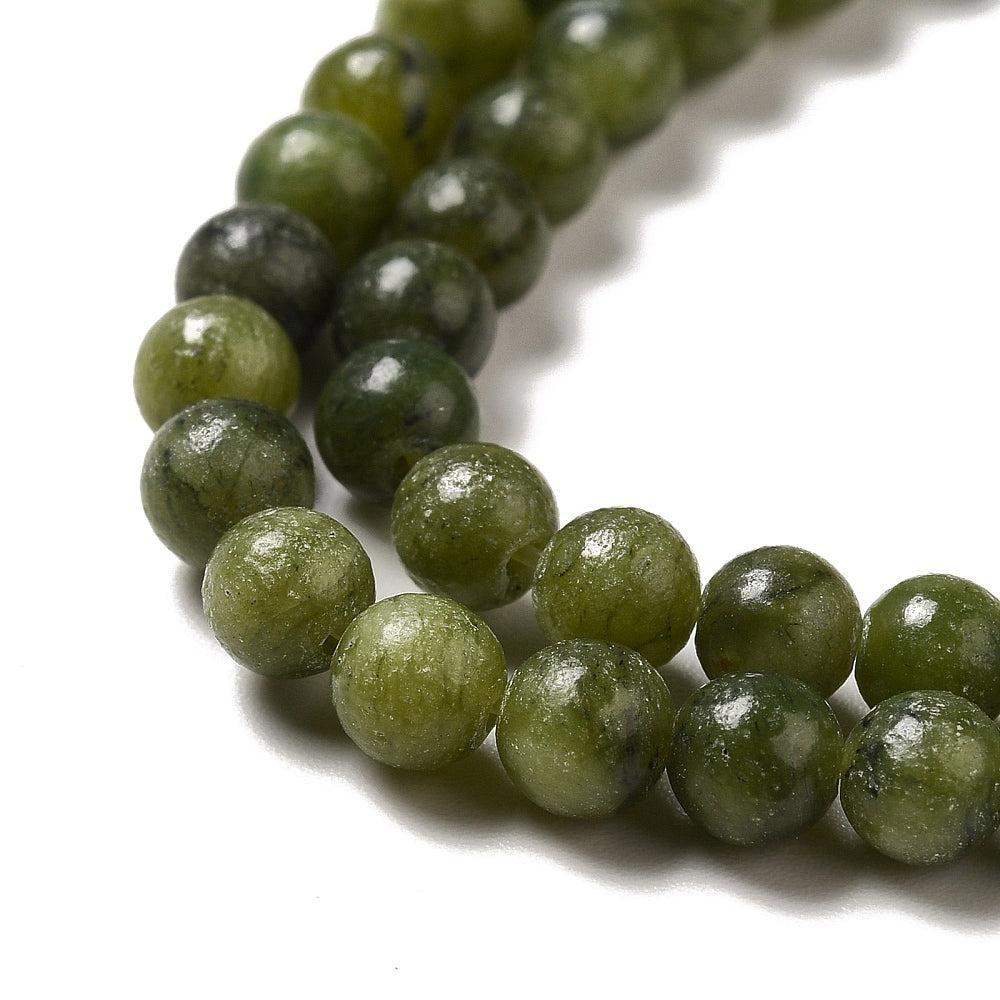 Edelsteen Kralen Taiwan Jade Rond Donkergroen 4mm - 20 stuks-Kralen-Kraaltjes van Renate