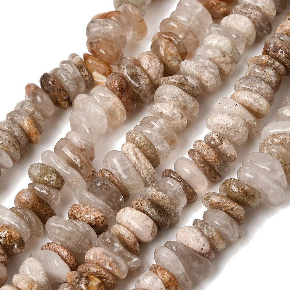 Edelsteen Kralen Tuinkwarts Lodoliet Nugget 12mm - per stuk