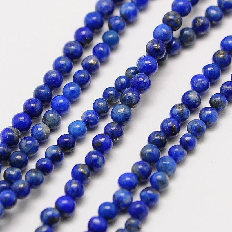 Edelsteen Lapis Lazuli 2mm- ±40 stuks-bedels-Kraaltjes van Renate