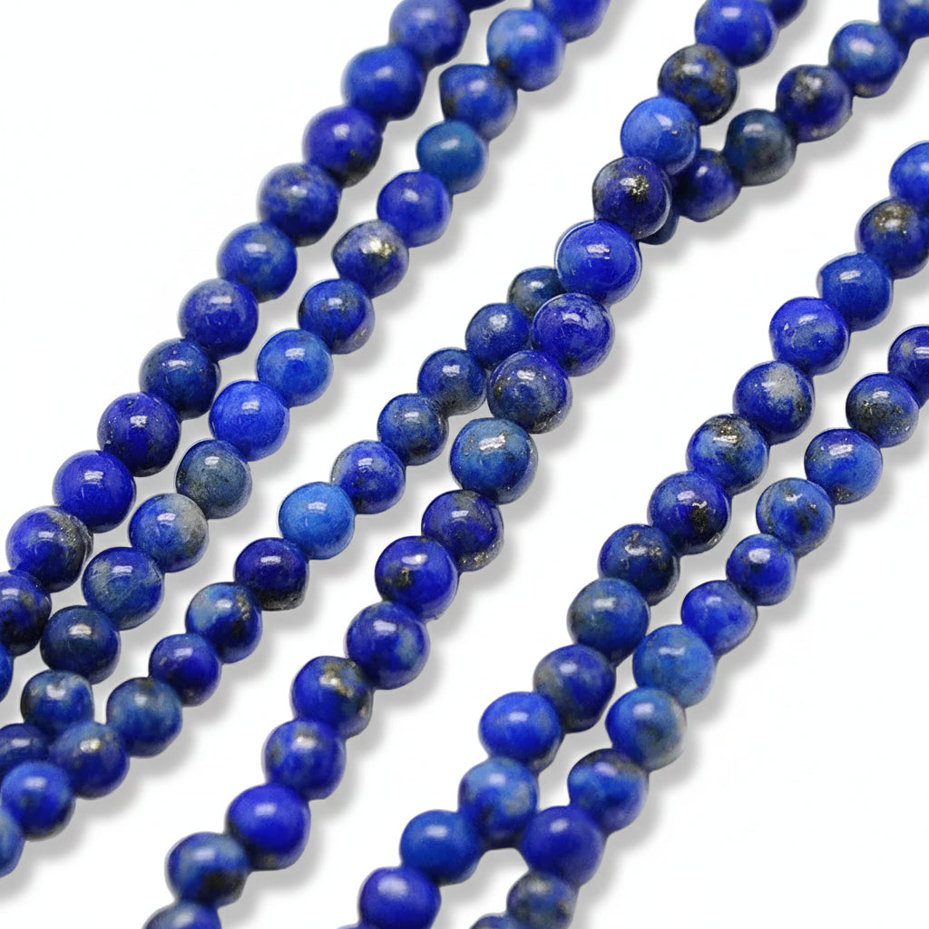 Edelsteen Lapis Lazuli 2mm- ±40 stuks-bedels-Kraaltjes van Renate