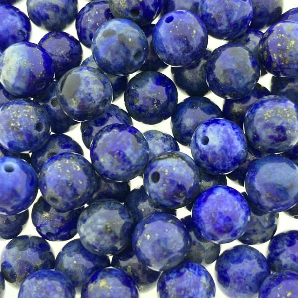 Edelsteen Lapis Lazuli 4mm - 10 stuks-Kraaltjes van Renate