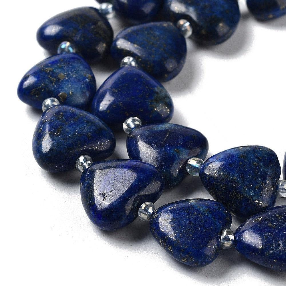 Edelsteen Lapis Lazuli Hartje 15mm - per stuk-Kralen-Kraaltjes van Renate