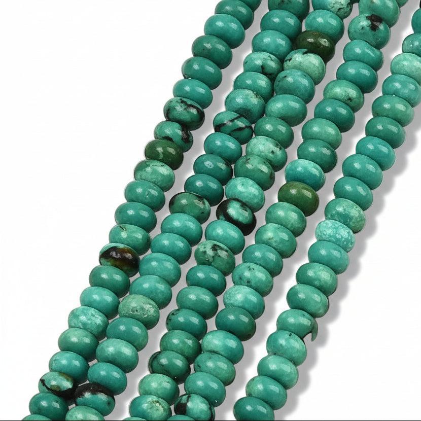 Edelsteen Magnesiet Kralen Rondel Light Sea Green 4mm - 20 stuks-Kralen-Kraaltjes van Renate