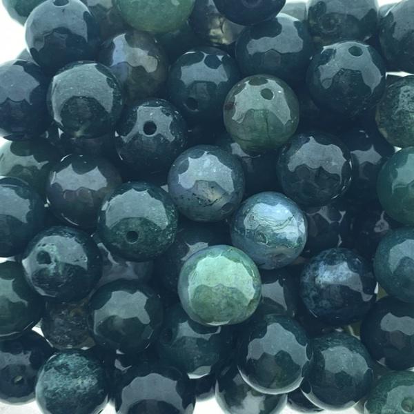 Edelsteen Moss agaat groen 8mm-Kraaltjes van Renate