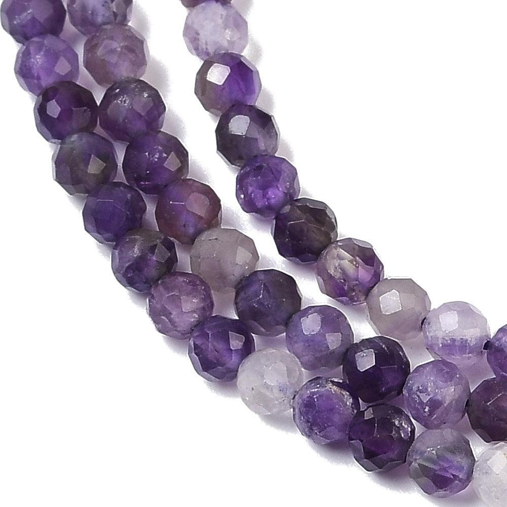 Edelsteen Rond Amethyst Paars 4.5mm - per zakje (30 stuks)-Kraaltjes van Renate