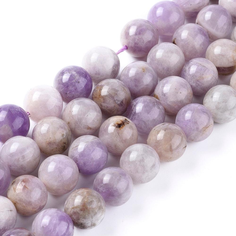 Edelsteen Rond Amethyst Paars 6mm - per zakje (20 stuks)-Kraaltjes van Renate