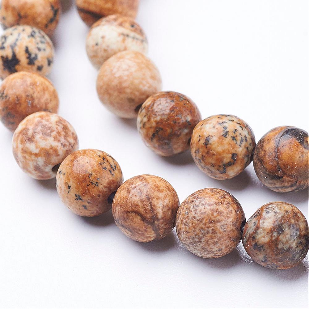 Edelsteen Rond Jasper 6mm - per zakje (20 stuks)-Kraaltjes van Renate
