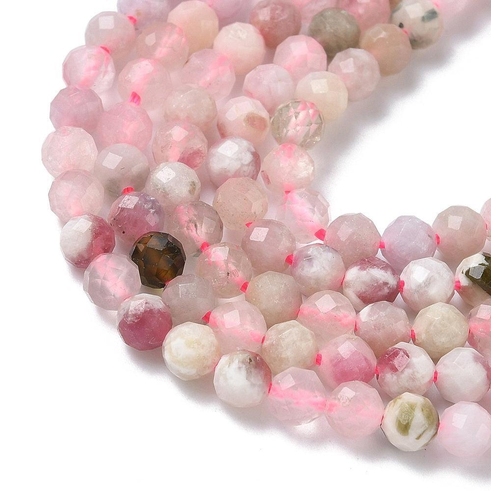 Edelsteen Rond Morganite Roze 5mm - per zakje (15 stuks)-Kraaltjes van Renate