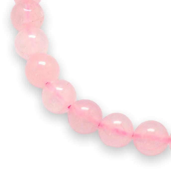 Edelsteen rose quartz roze 4mm - 10 stuks-Kralen-Kraaltjes van Renate