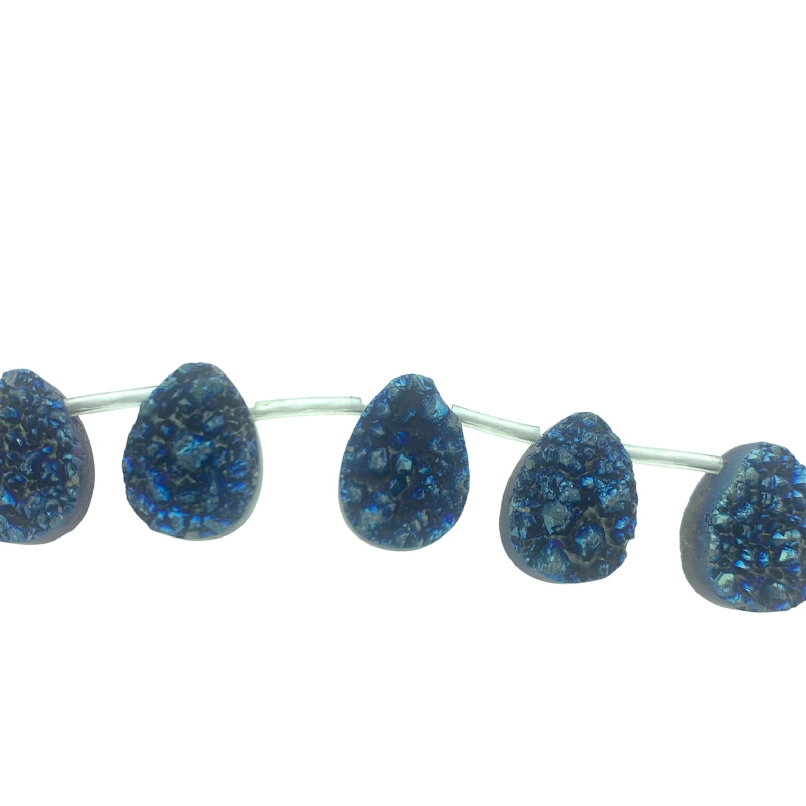 Edelsteen agaat blue 27x12mm-Kralen-Kraaltjes van Renate