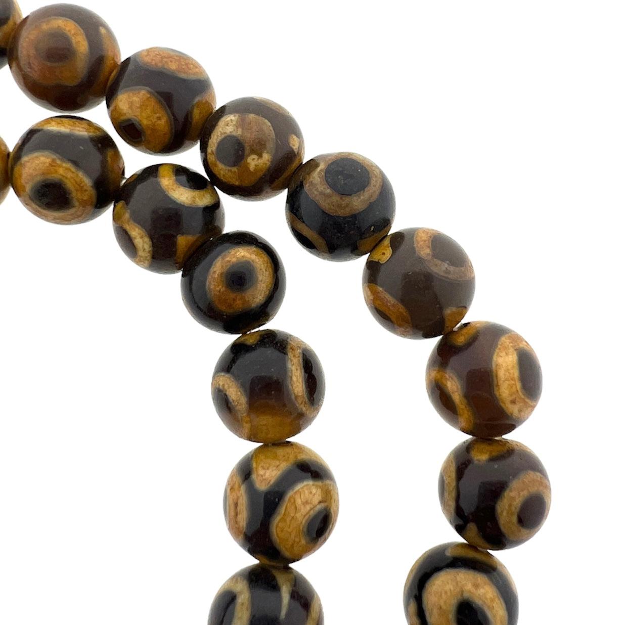 Edelsteen agaat bruin eye 8mm-Kralen-Kraaltjes van Renate