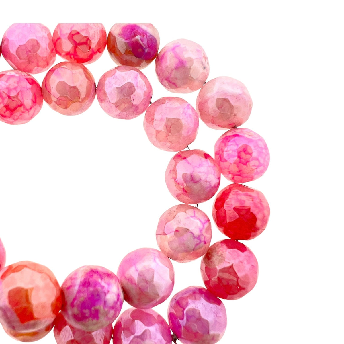 Edelsteen agaat hot pink 8mm-Kralen-Kraaltjes van Renate