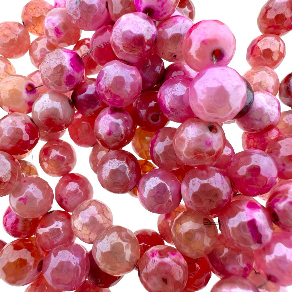 Edelsteen agaat multi-roze 8,5mm - per stuk-Kralen-Kraaltjes van Renate