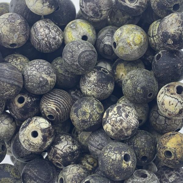 Edelsteen agaat natural bruin 8mm-Kraaltjes van Renate
