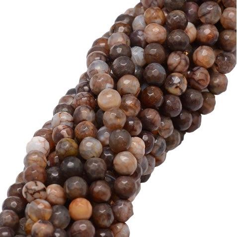 Edelsteen agaat naturel mix 6mm- per 15 stuks-Kralen-Kraaltjes van Renate