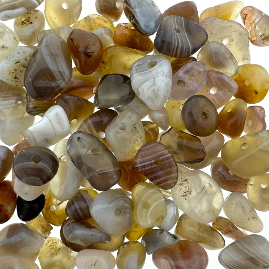 Edelsteen agaat nuggets 5x8mm ±75 stuks-Kralen-Kraaltjes van Renate