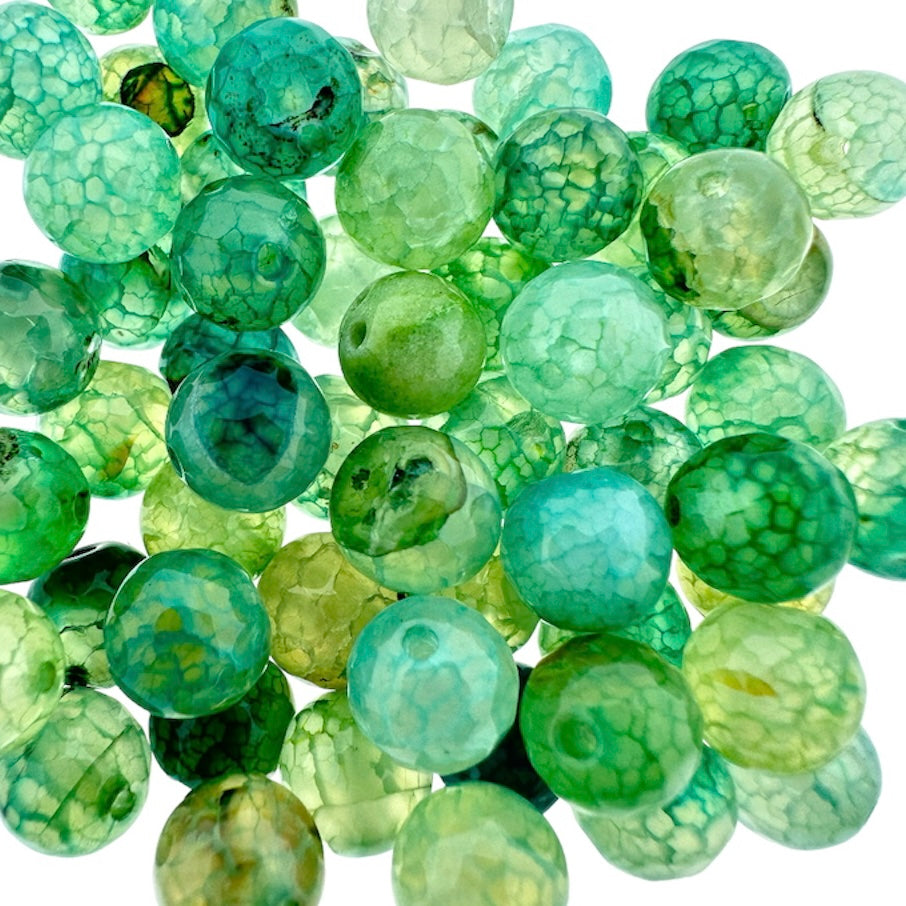 Edelsteen agaat sea green crackle 8mm-Kralen-Kraaltjes van Renate