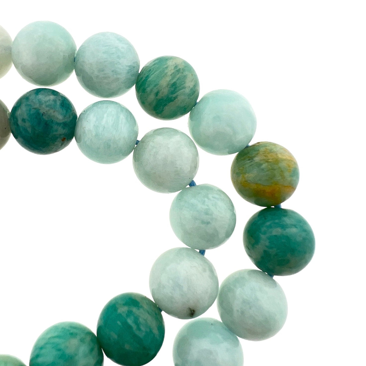 Edelsteen amazonite aqua 8mm-Kralen-Kraaltjes van Renate