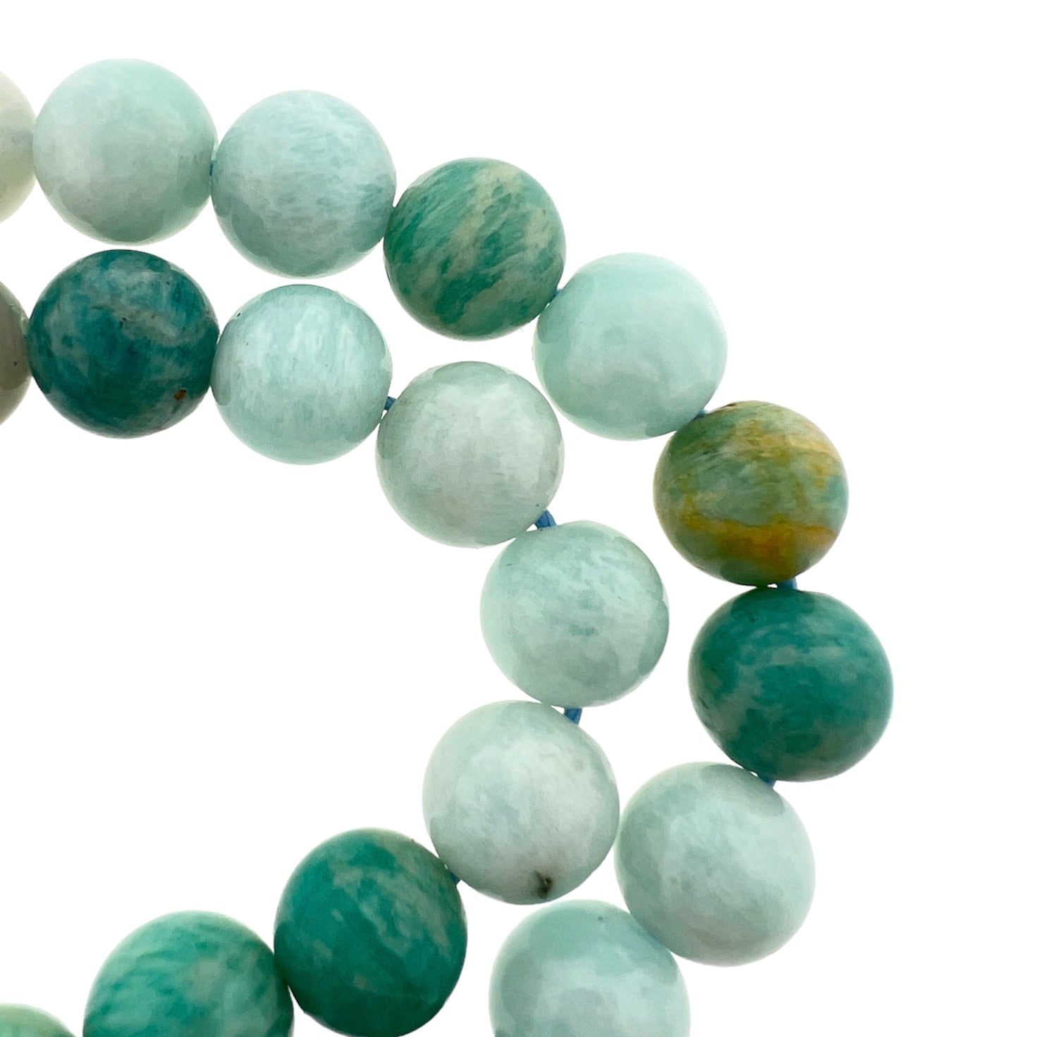 Edelsteen amazonite aqua 8mm-Kralen-Kraaltjes van Renate