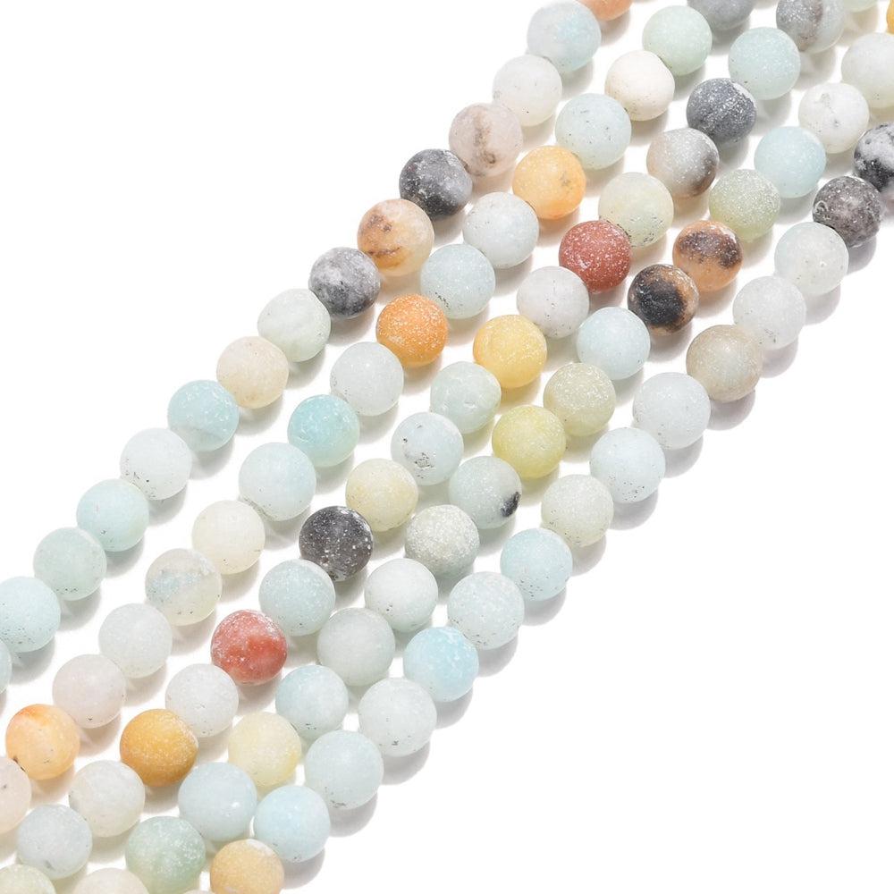 Edelsteen amazoniet natural 4mm- per 20 stuks-Kralen-Kraaltjes van Renate