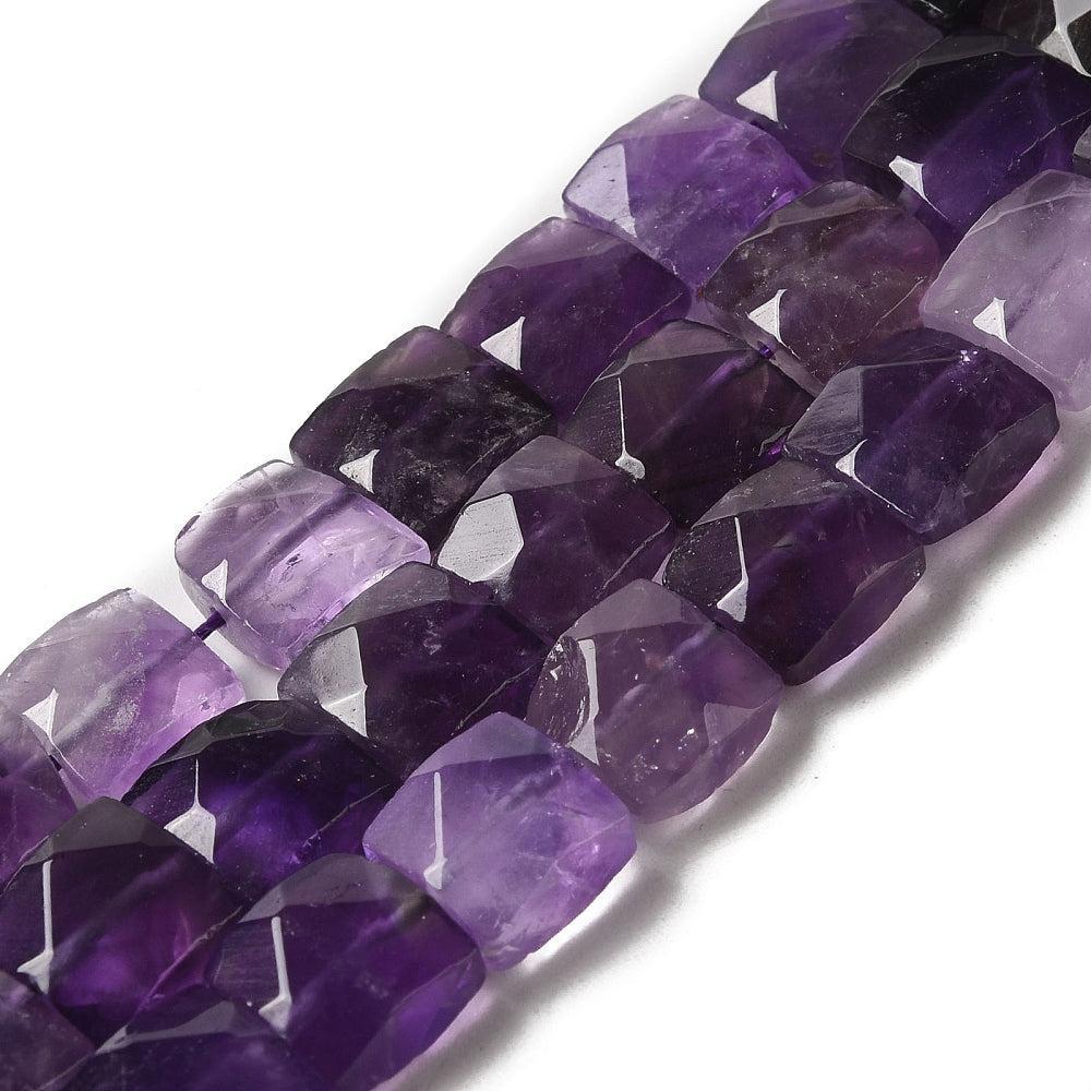 Edelsteen amethist 10mm faceted - per stuk-Kralen-Kraaltjes van Renate