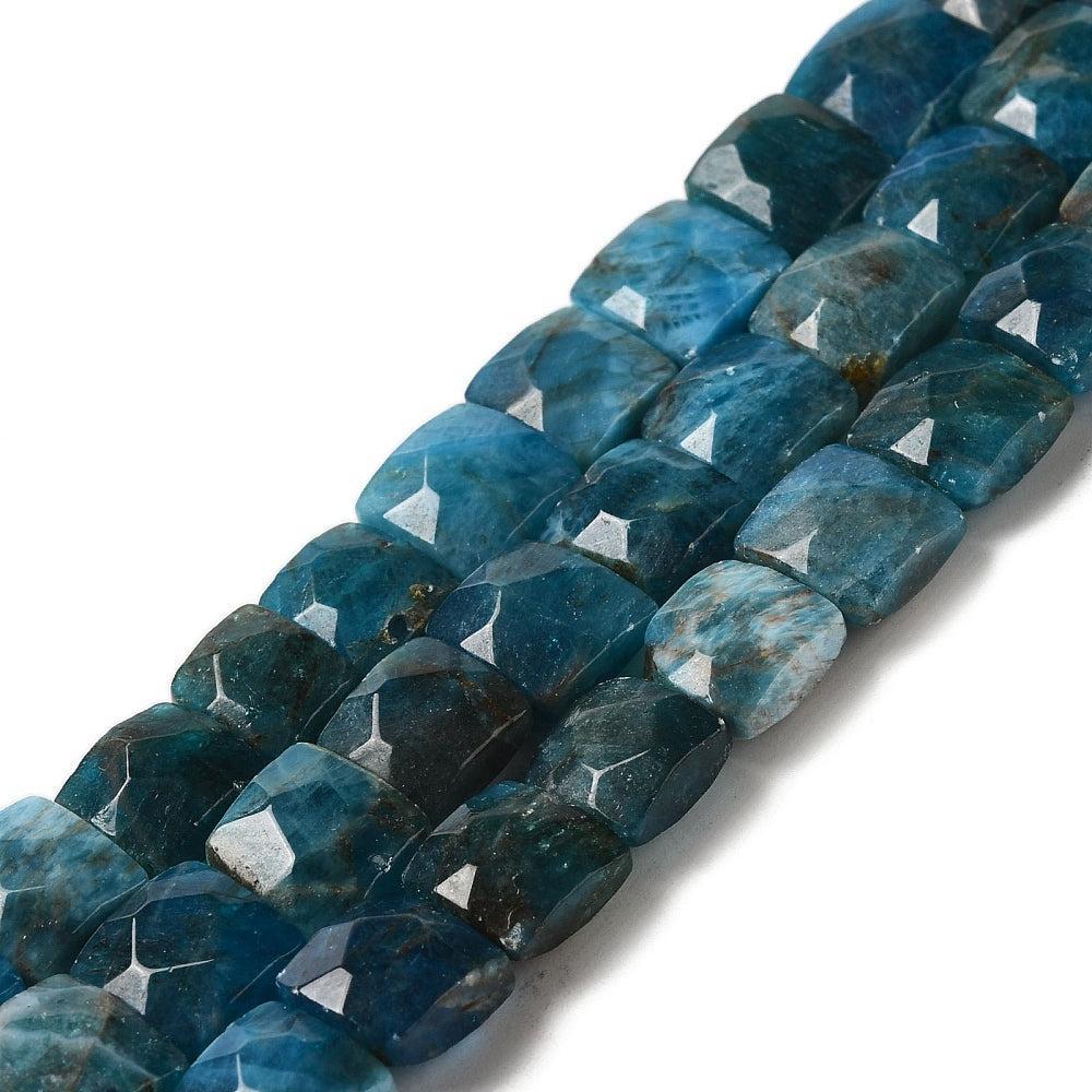 Edelsteen apatite 10mm faceted - per stuk-Kralen-Kraaltjes van Renate