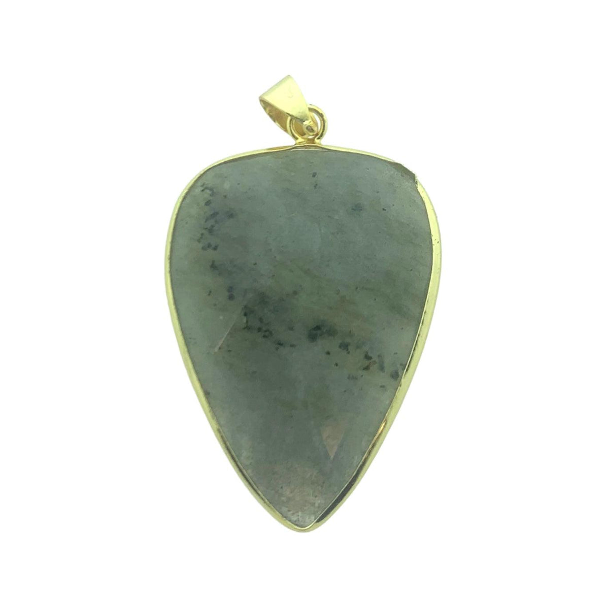 Edelsteen bedel labradorite teardrop ±40x25-Kralen-Kraaltjes van Renate