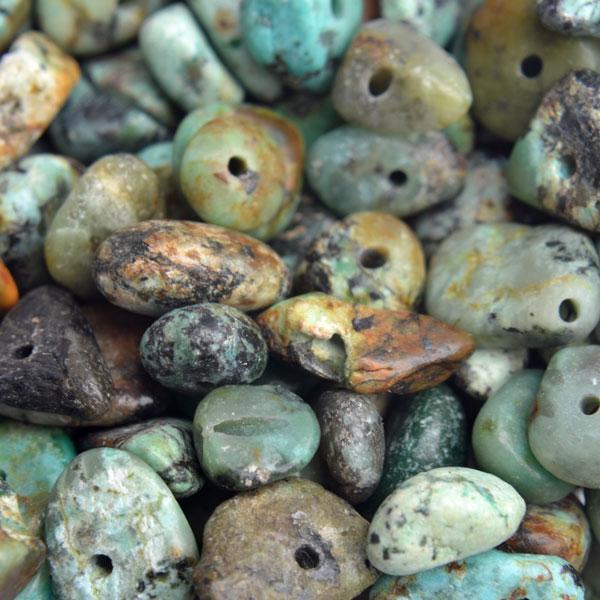 Edelsteen chips Afrikaans Turquoise 5-8mm - 15 gram-Kraaltjes van Renate
