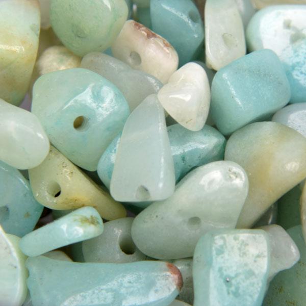 Edelsteen chips Amazoniet 5-8mm - 20 gram-Kraaltjes van Renate
