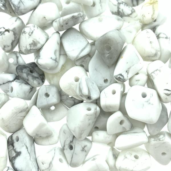 Edelsteen chips Howliet 5x8mm - 20 gram-Kraaltjes van Renate