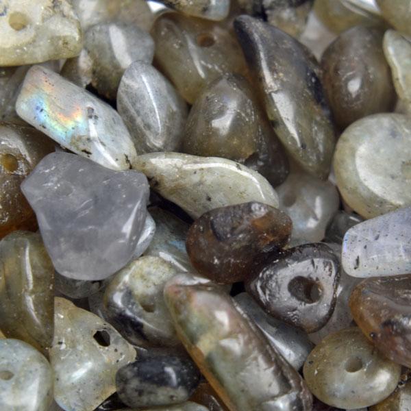 Edelsteen chips Labradoriet 5-8mm - 20 gram-Kraaltjes van Renate