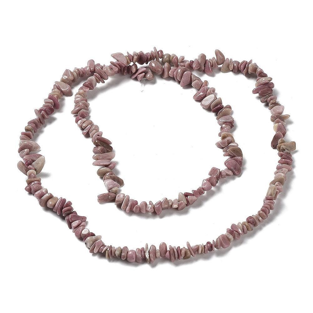 Edelsteen chips Rhodonite 8x10mm- per ±20cm-Kralen-Kraaltjes van Renate