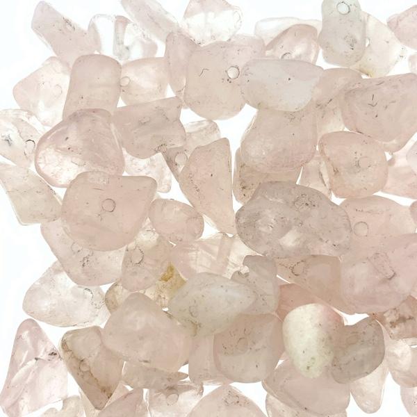 Edelsteen chips Rose quartz 5x8mm - 20 gram-Kraaltjes van Renate