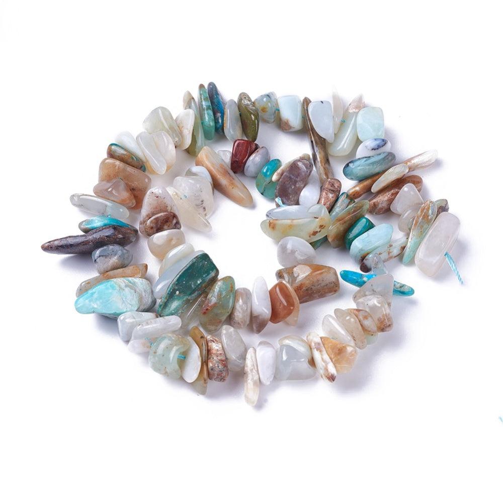 Edelsteen chips opaal multicolor 12-20mm - 5 gram-Kralen-Kraaltjes van Renate